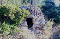 Traditional dry-stone farmers hut in Languedoc, France