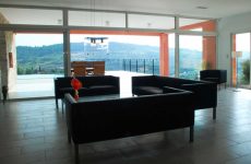 Living room with a view over the valley